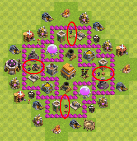 村の配置 - Crash of Clan (クラクラ) 攻略 by LouisVuitton - atwiki